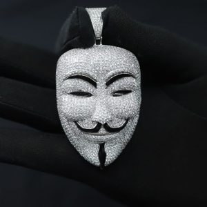 Stainless Steel Vendetta Mask Pendant