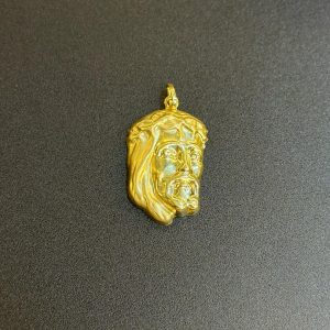 18karat Gold Jesus Gold Pendant 2.3grams
