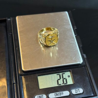 2.6 GRAM OF 18 KARAT GOLD RING