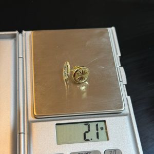 18KARAT FLAT EARRING