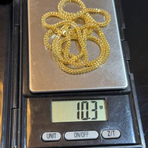 10.3 GRAMS OF 18KARAT FRANCO NECKLACE