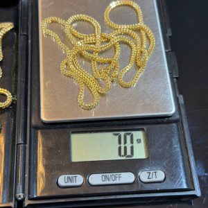 7.0 GRAMS OF 18KARAT FRANCO NECKLACE