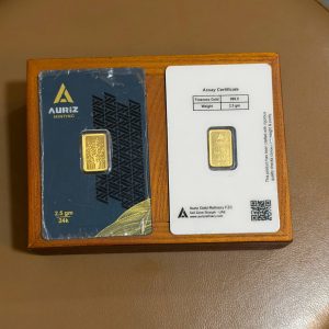 2.5 GRAMS OF 24KARAT GOLD BAR