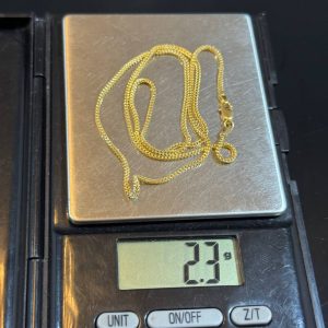 2.3grams 18karat Gold Franco Chain