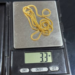 3.3grams18karat Gold Franco Necklace